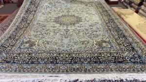 Sage Nain Teppich, Größe 350x250 cm, 400 Knoten pro Quadratmeter, Wolle auf Baumwolle, Bewertungszertifikat R13 000