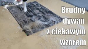 Schmutziger Teppich mit interessantem Muster. Nach dem Waschen hat er sein ursprüngliches Aussehen zurückgewonnen✨