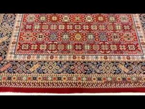 Seiden-Teppich von Karamatian - Teppich mit Sternenmotiv von Karamatian