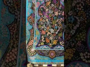 Seidenteppich von sehr hoher Qualität, handgefertigt