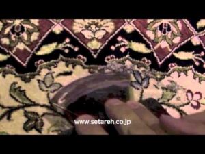 Shirring-Demonstration⑤ Sonnenbrandreparatur Persische Seidenteppiche Wie man Seidenteppiche repariert.