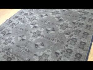 Silberne Waschung Afghanischer Baluch Aus reiner Wolle Handgeknüpfter Orientteppich R43652