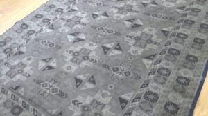 Silberner Wäsche Afghanischer Baluch Reine Wolle Handgeknüpfter Orientalischer Teppich 218260