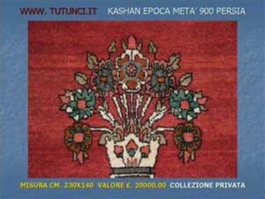 "Tappeti Tutunci Kashan meta' 900 miura cm. 230x140" (Der Titel enthält spezifische Begriffe, die möglicherweise unverändert bleiben sollten.)