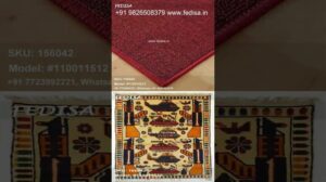 Teppich aus Gras für Balkon, gewebter Juteteppich, florales Muster