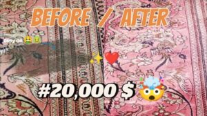 Teppich aus Qom für 20.000$ - Handmade Öl- und Schmutzentfernung ❤️😍