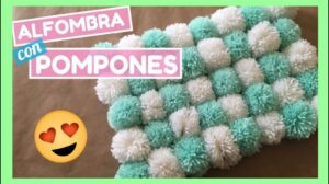 Teppich mit Pompons!!! - Super einfach zu machen!!!