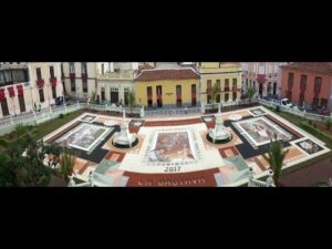 Teppiche des Corpus von La Orotava Teneriffa 2017