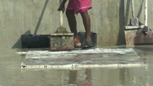 Teppiche waschen? Indien 2021.