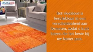 Trendiger Vintage Teppich 160x230 Orange
