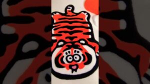 Tufting Teppich. Tiger. Handgemachter Dywan Tygrys 🐅. Тафтинг #polen #teppich #handgemacht #tiktok #tuftingteppiche