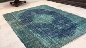 Vintage Teppich blau 12489