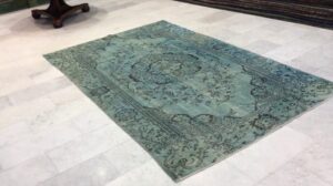 Vintage Teppich blau 12655