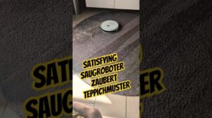 Zufriedenstellender Saugroboter zaubert perfekte Teppichmuster ✨
