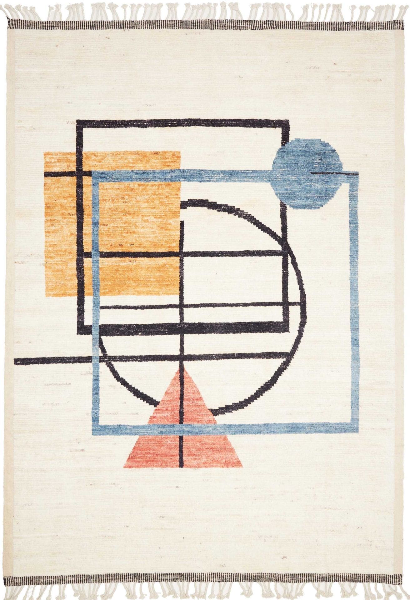 Berber Teppich 209 x 293 cm Schurwolle handgeknüpft weich