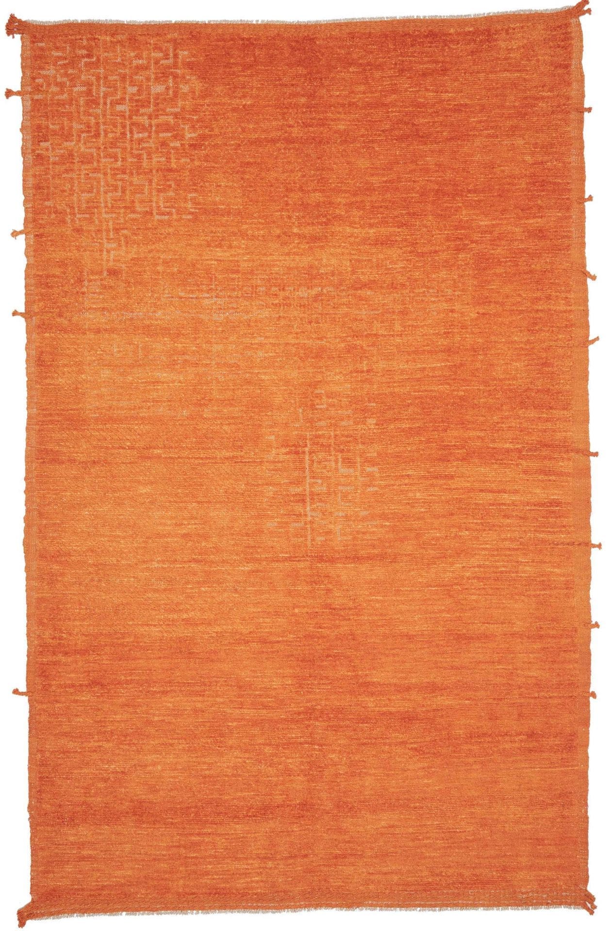 Berberteppich 191 x 297 cm Schurwolle handgeknüpft weich