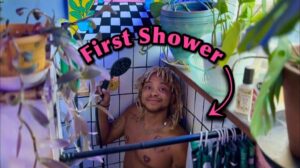 erste Dusche in meinem renovierten Tiny House! (Teil 3 von 3)