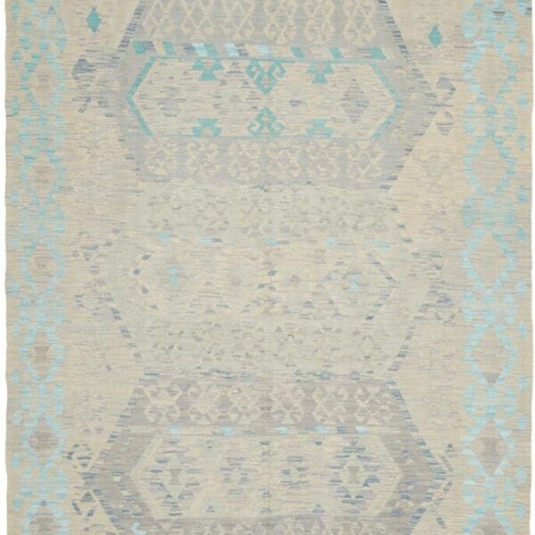 Kelim 199 x 297 cm Schurwolle handgewebt rustikal gemütlich