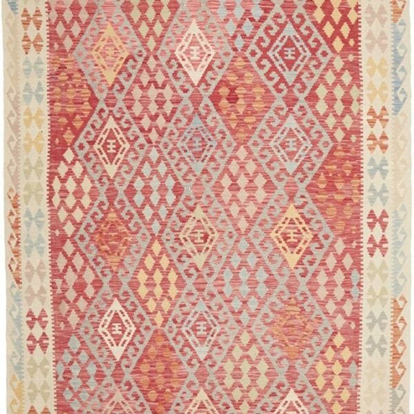 Kelim Pakistan 206 x 298 cm Schurwolle handgewebt rustikal
