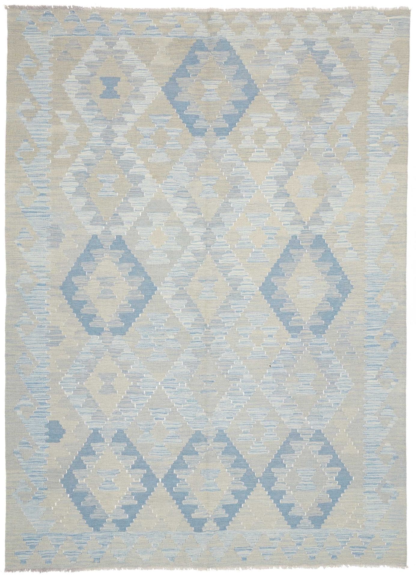 Kelim Teppich 180 x 245 cm Schurwolle handgewebt rustikal