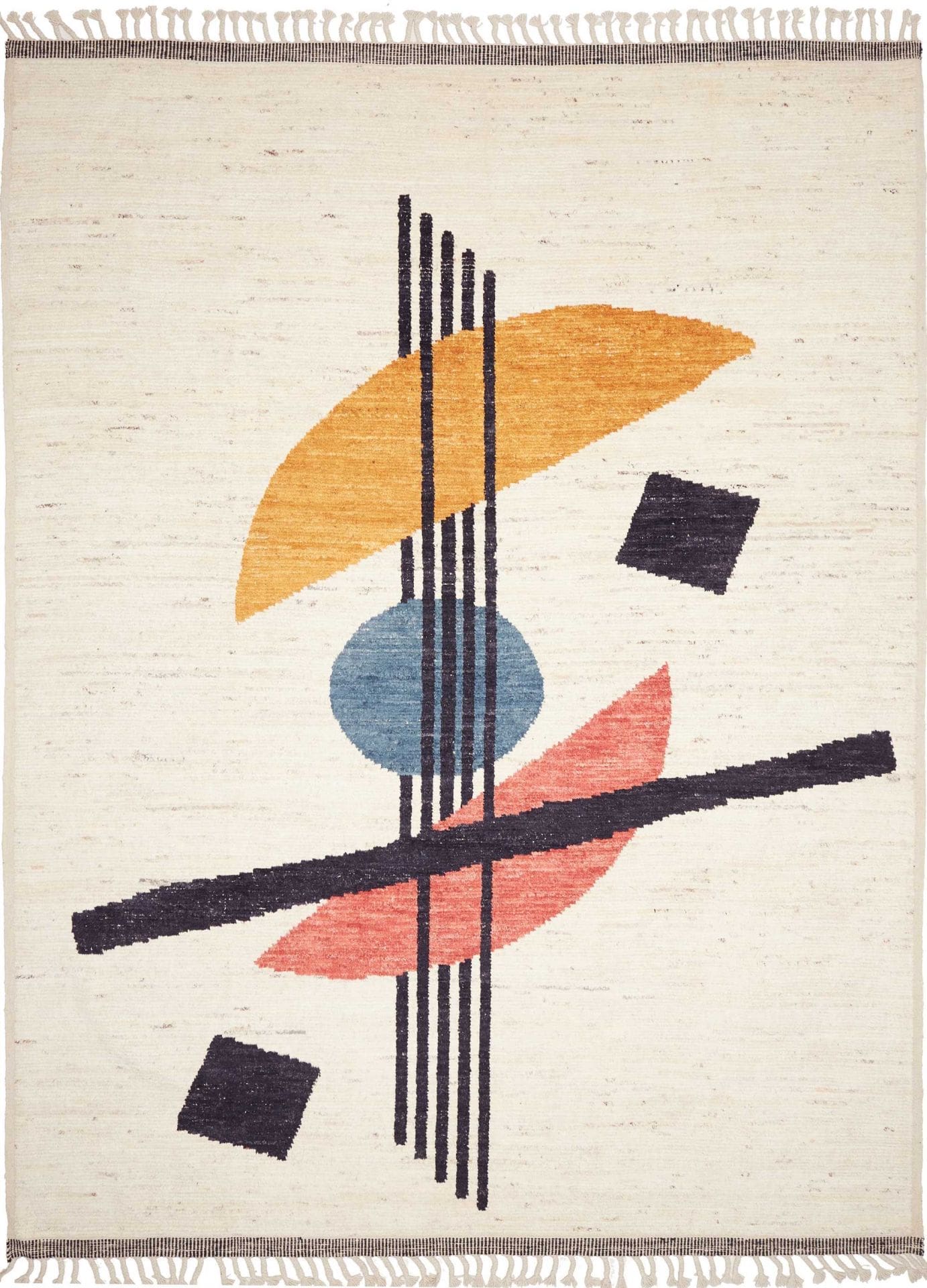 Orientteppich Berber 276 x 380 cm Schurwolle handgeknüpft weich