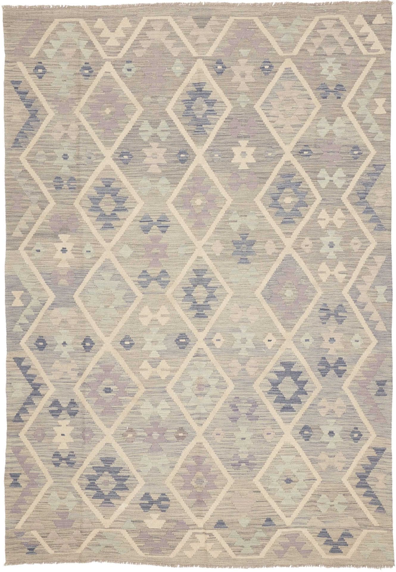 Orientteppich Kelim 170 x 246 cm Schurwolle handgewebt rustikal