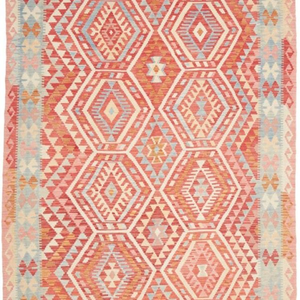 Orientteppich Kelim 199 x 288 cm Schurwolle handgewebt rustikal