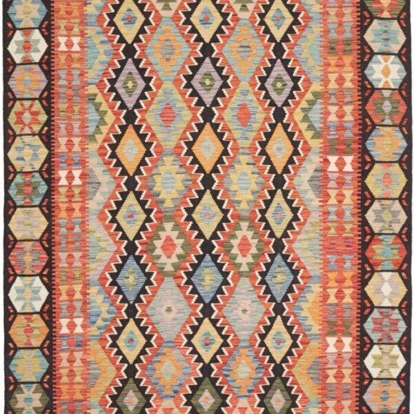 Orientteppich Kelim 205 x 299 cm Schurwolle handgewebt rustikal