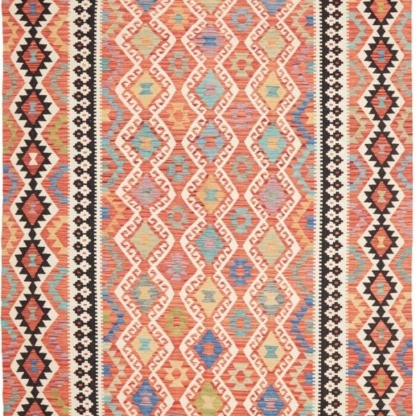 Orientteppich Kelim 207 x 297 cm Schurwolle handgewebt rustikal
