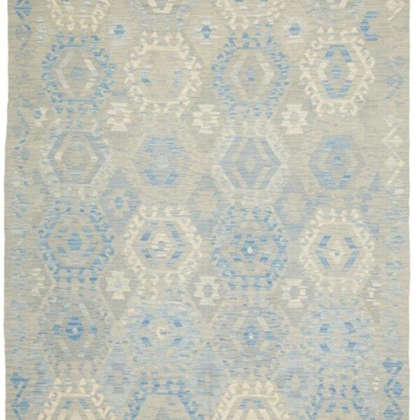 Orientteppich Kelim 207 x 301 cm Schurwolle handgewebt rustikal