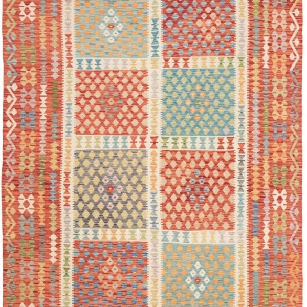 Orientteppich Kelim 209 x 297 cm Schurwolle handgewebt rustikal