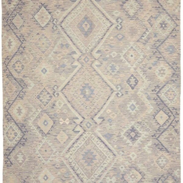 Orientteppich Kelim 212 x 293 cm Schurwolle handgewebt rustikal