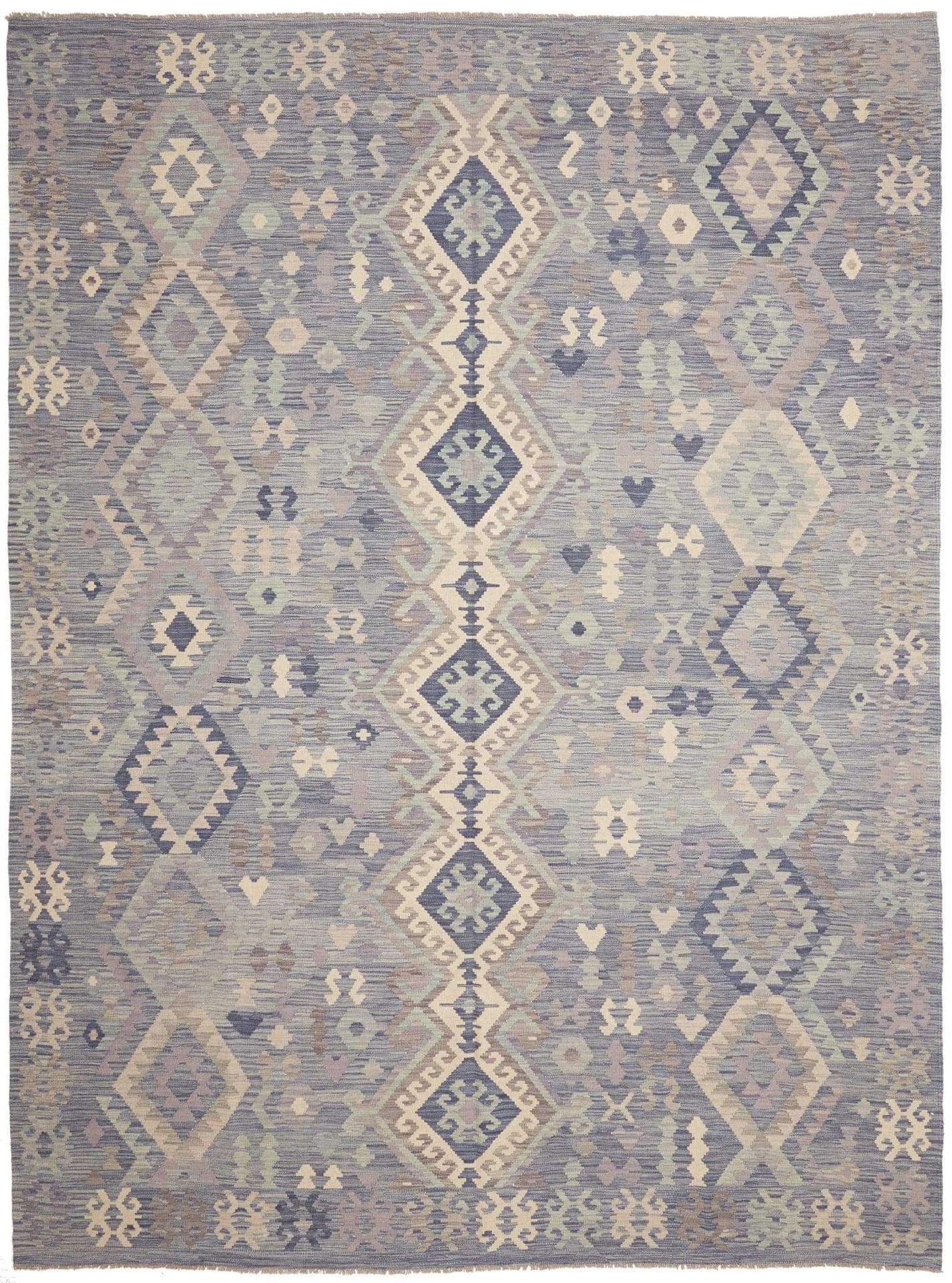 Orientteppich Kelim 246 x 336 cm Schurwolle handgewebt rustikal