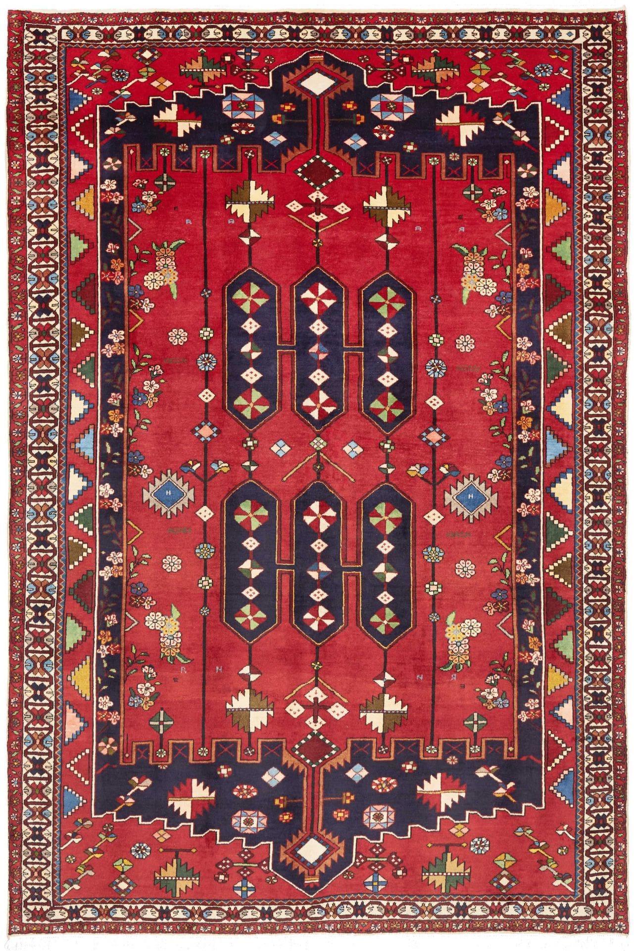 Perserteppich handgeknüpft Bachtiar 203 x 300 cm Traditionelles Design