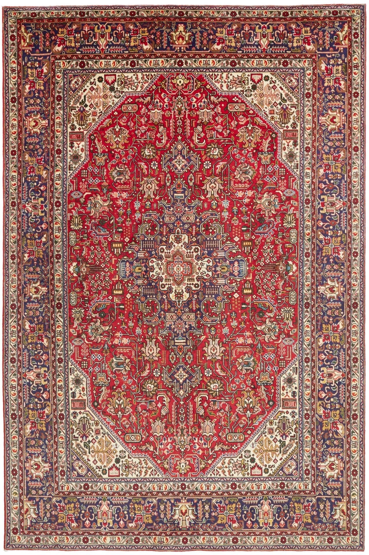 Perserteppich handgeknüpft Täbriz 201 x 308 cm Exquisite Musterung