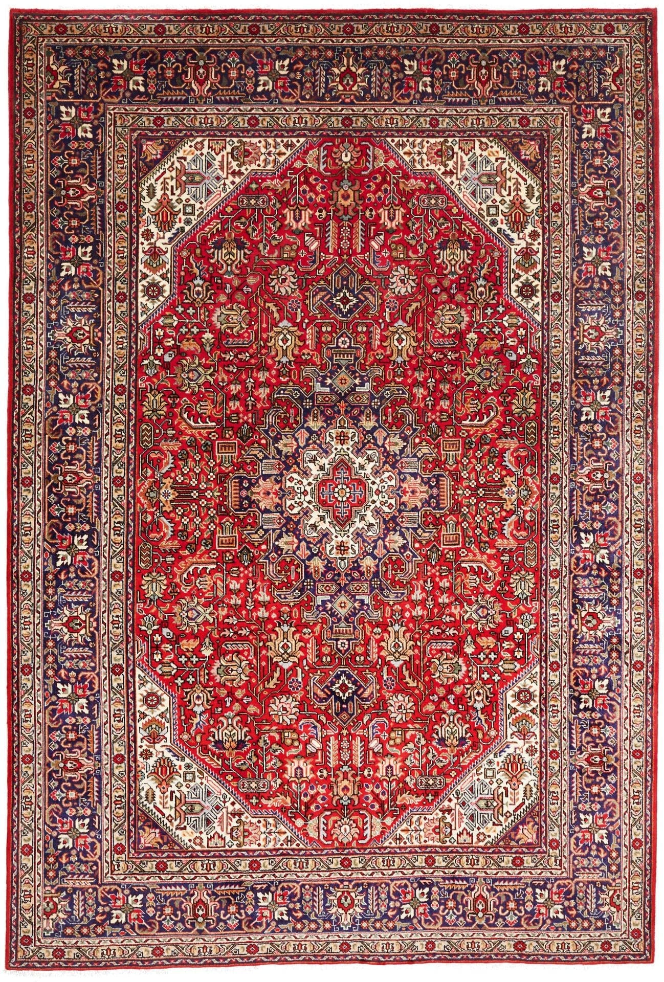 Perserteppich handgeknüpft Täbriz 203 x 298 cm Exquisite Verarbeitung