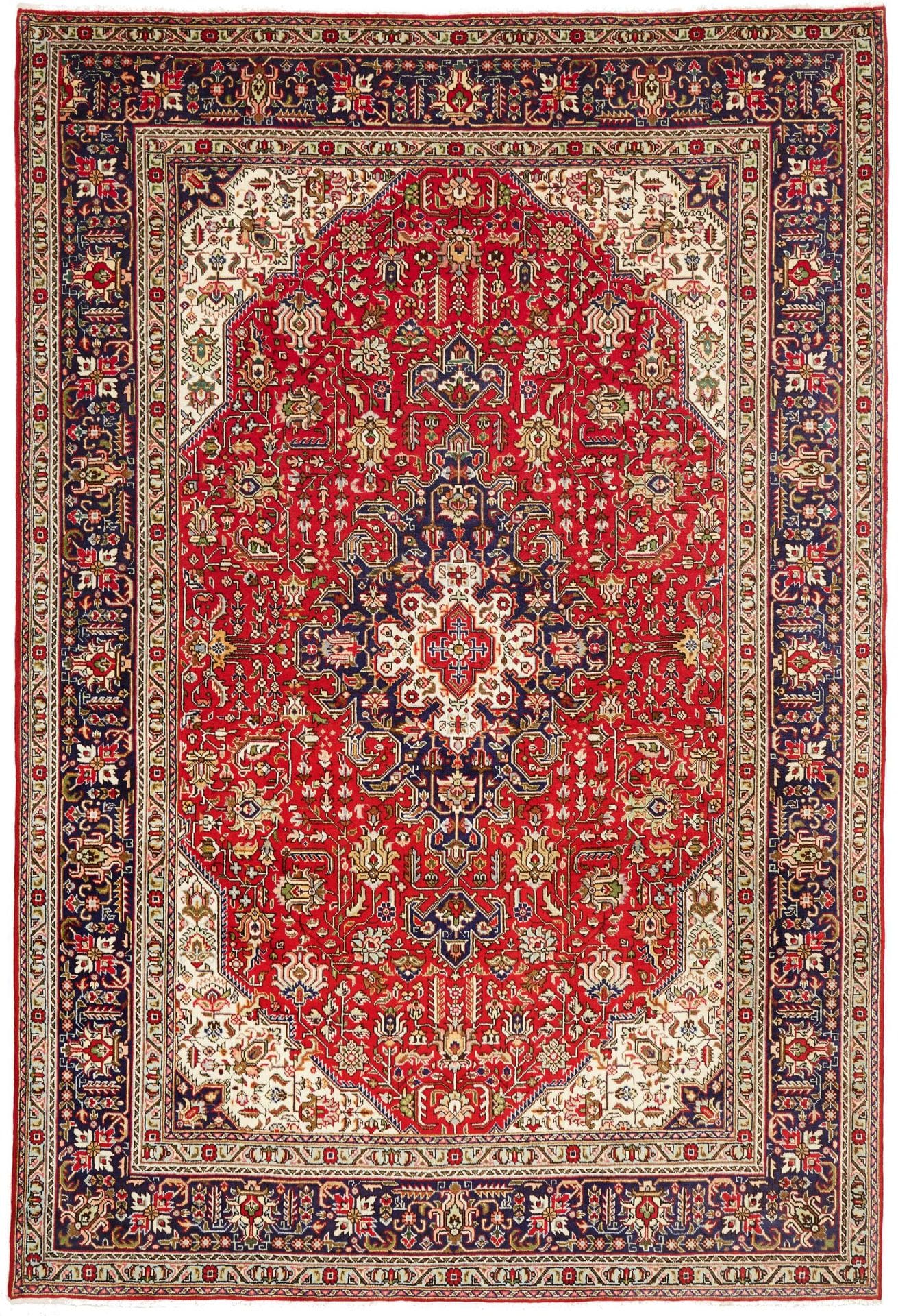 Perserteppich Täbriz 205 x 300 cm Schurwolle handgeknüpft