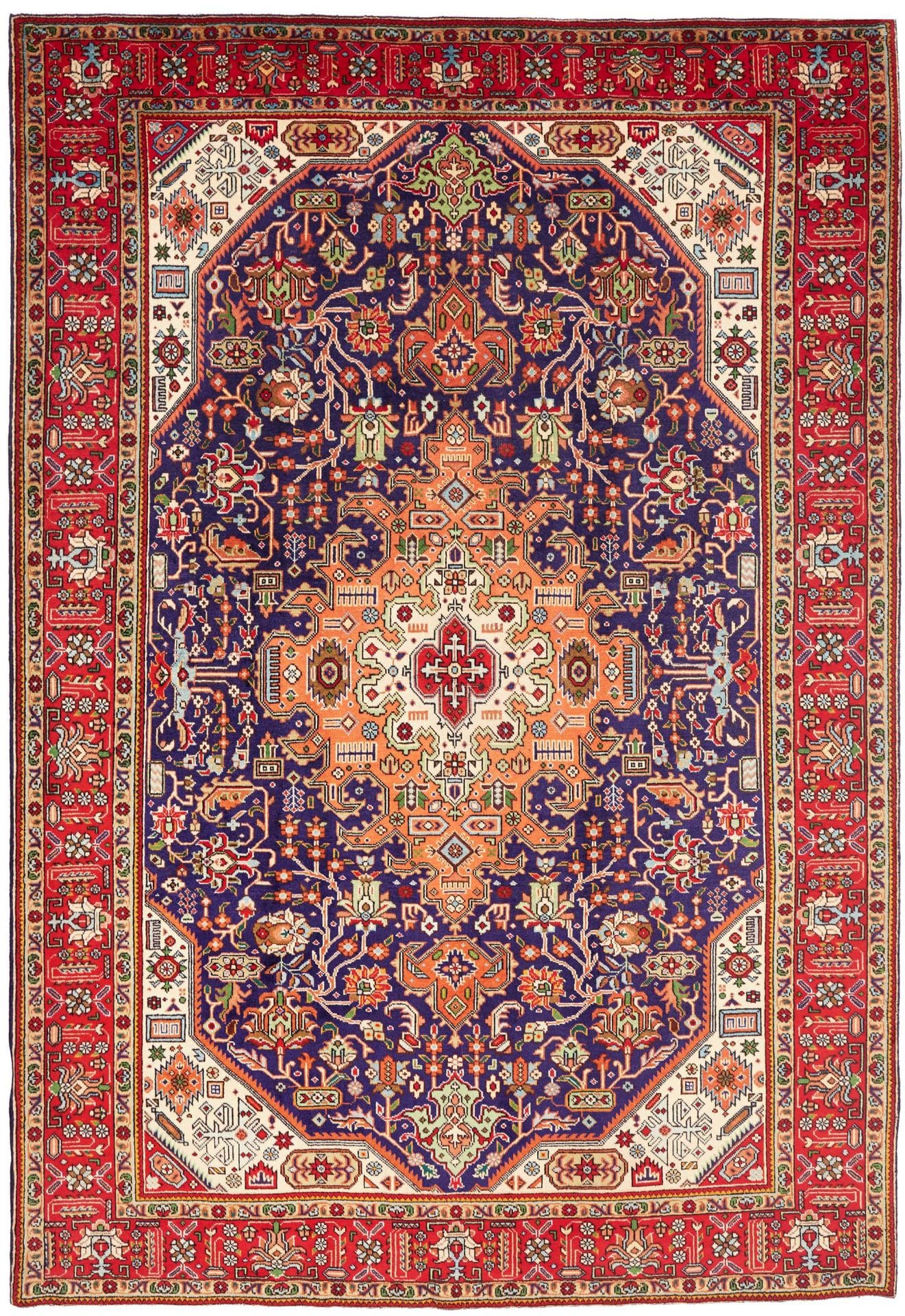 Perserteppich Täbriz 205 x 300 cm Schurwolle handgeknüpft