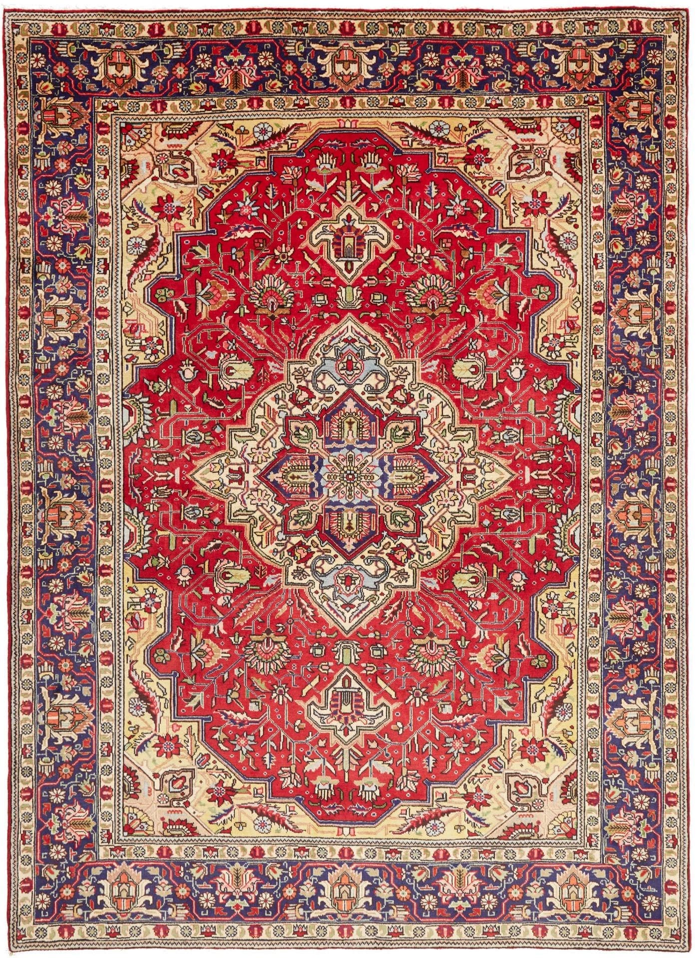 Perserteppich Täbriz 207 x 285 cm Schurwolle handgeknüpft