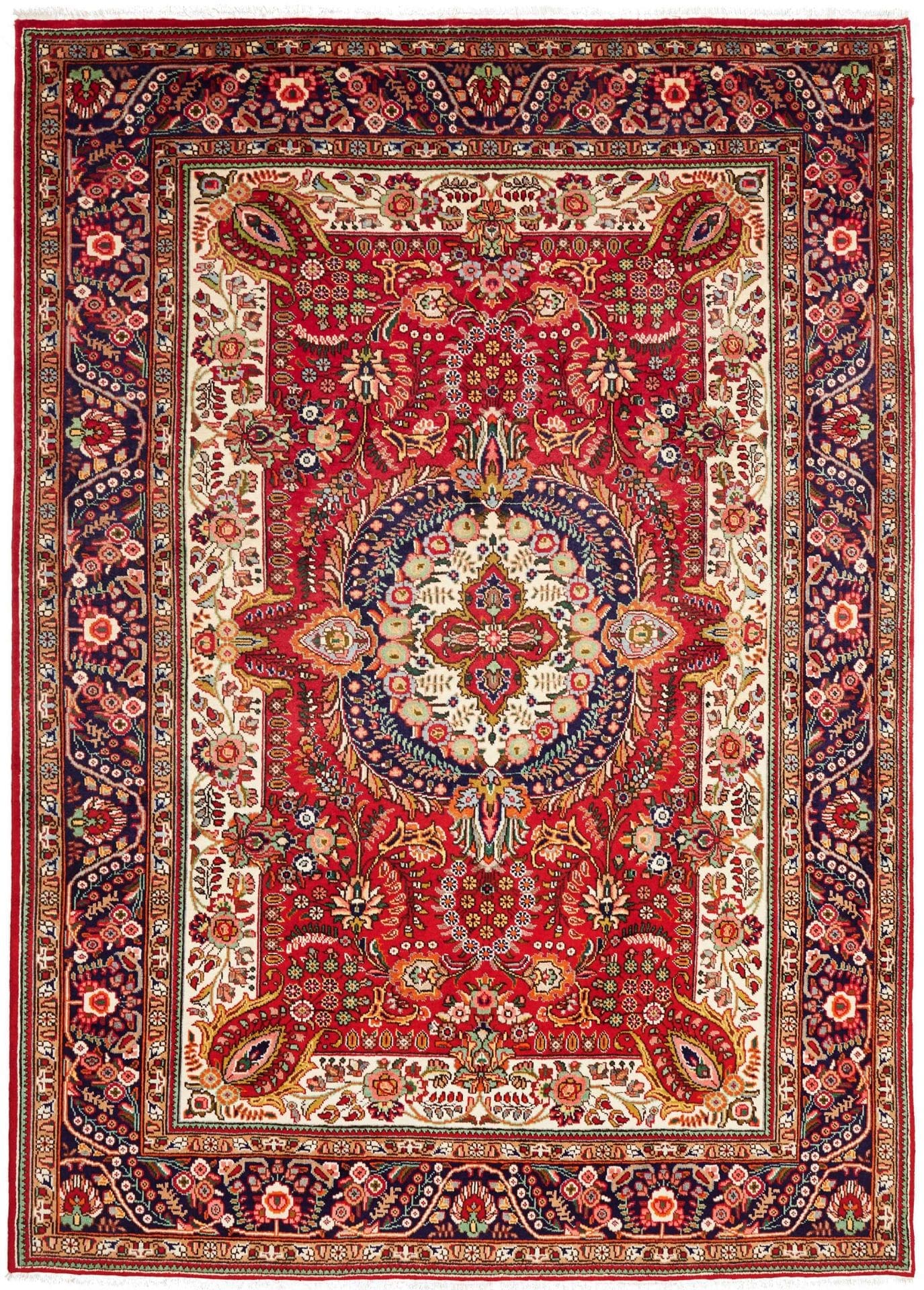 Perserteppich Täbriz 208 x 290 cm Schurwolle handgeknüpft