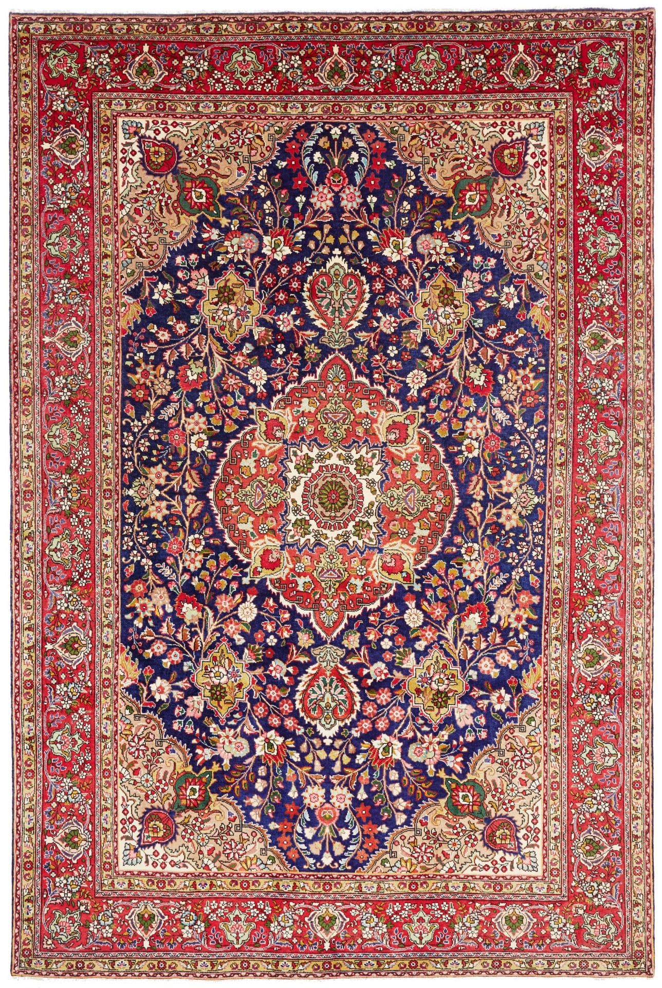 Perserteppich Täbriz 208 x 309 cm Schurwolle handgeknüpft