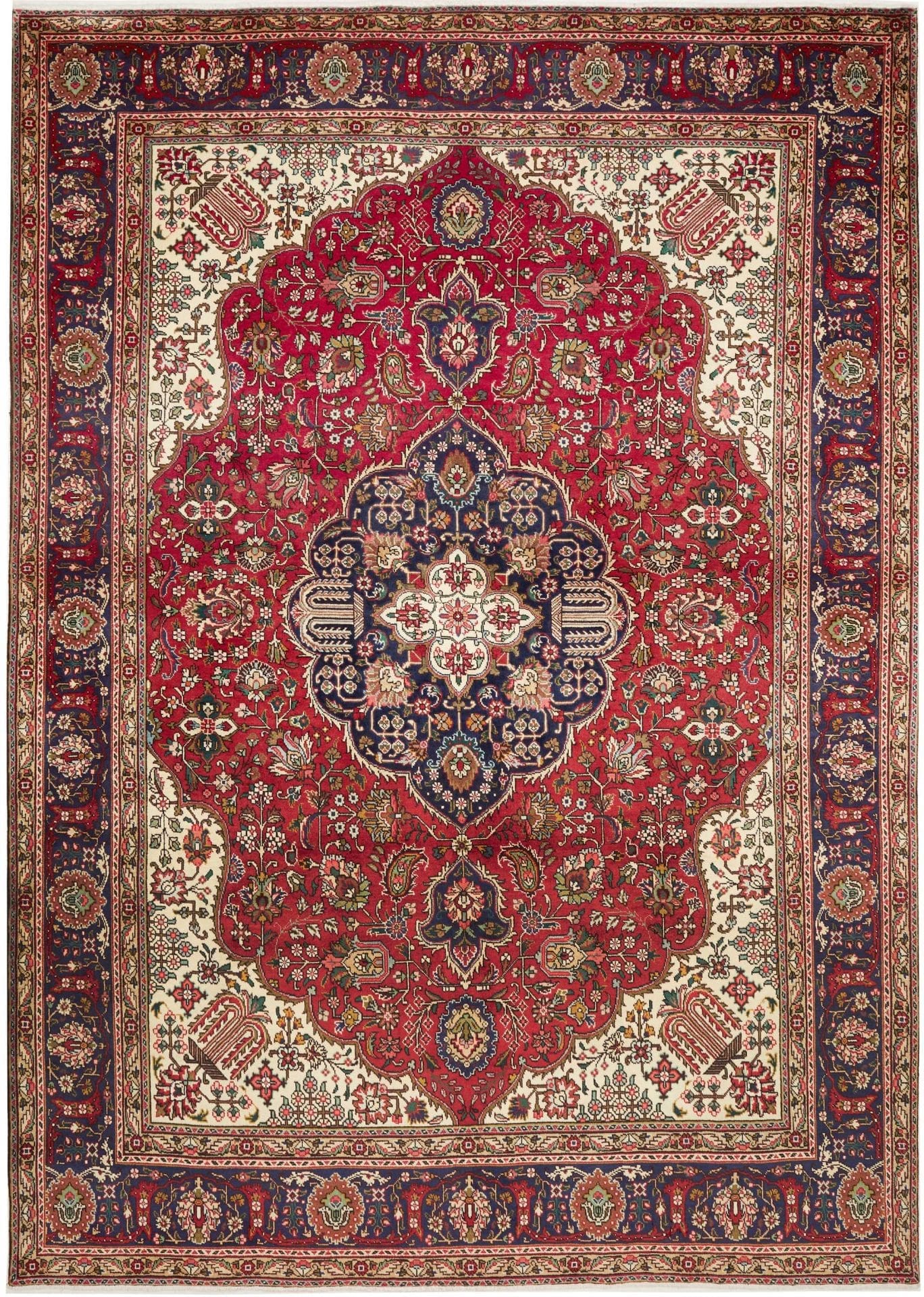 Täbriz Teppich 253 x 350 cm - Handgeknüpft, Perserteppich