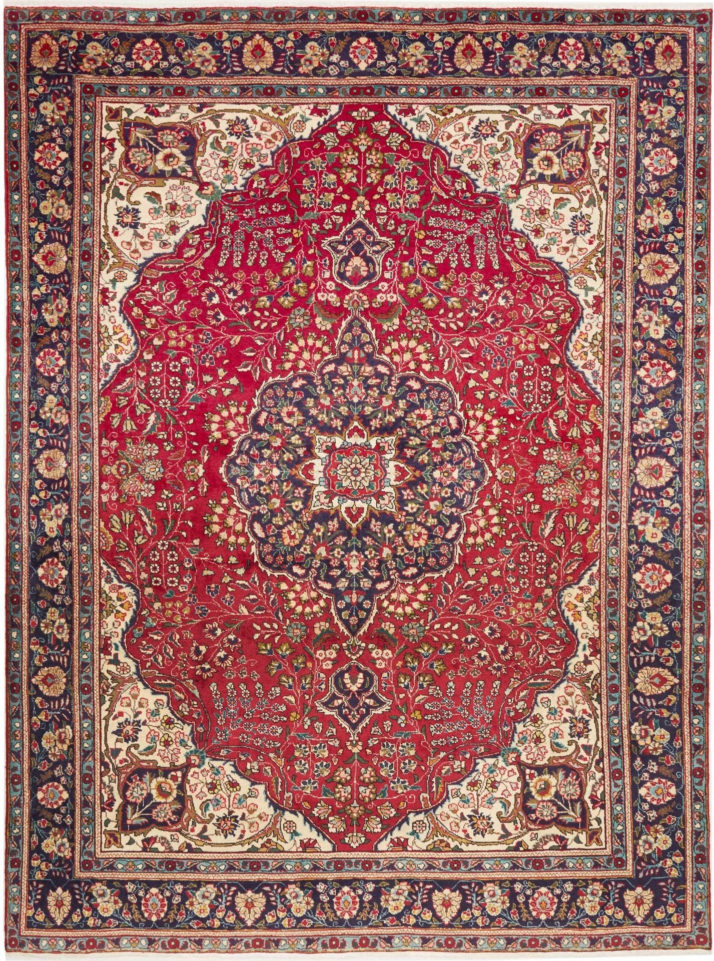 Teppich Täbriz 248 x 330 cm, handgeknüpft, Schurwolle, Orientteppich