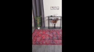 „Afghanisch gemusterter Bordo-Teppich Zen 947“