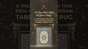 „Luxus und Erbe: Antiker persischer Tabriz-Teppich 11x14 | Rencollection Teppiche 🛍️“
