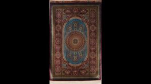 „Nr. 9009 Wohnzimmers Größe Berühmtes Werk der Sedigyan-Werkstatt Hochwertiger persischer Seidenteppich Hochwertige persische Teppichpflege Golestan“