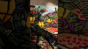 „#kunst #teppichkunst #doityourself #teppichnadel #teppich #tmnt #custom #ninjaturtles #designer #dekoration #handgemacht #garn“