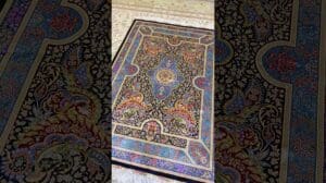 4x6 Fuß (122x183 cm) handgeknüpfter bunter floraler persischer Qum Orientalischer Teppich für das Zuhause