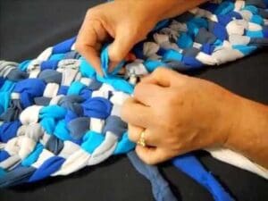 5-strängiger geflochtener Läufer aus Rags (Teil 1)