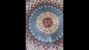 6x9 Fuß handgeknüpfter Seidenteppich persisches Dom-Design handgewebte Teppiche Wohnzimmer traditionell